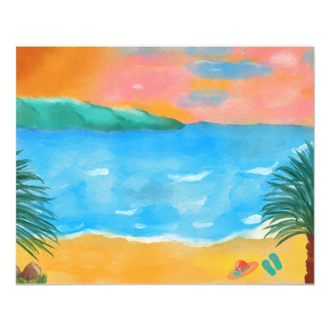 Foto Pintura de aquarela (Frente)