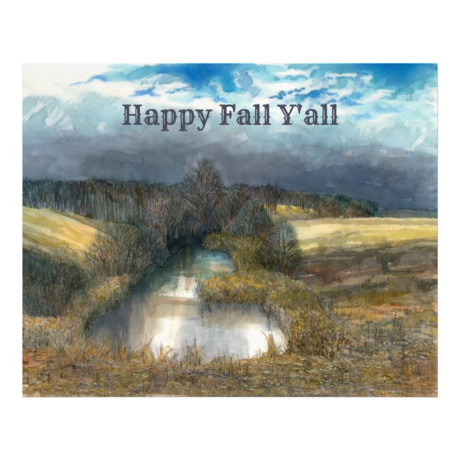 Foto Pintura de aquarela de outono (Frente)