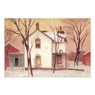Foto Pintura de Casa de Fazenda pelo Artista Canadense