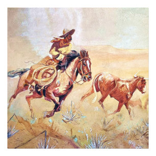 Foto Pintura de Vaquero por Eward Borein