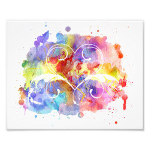 Foto Pintura digital de aquarela Corações