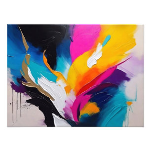 Foto Pintura dinâmica de óleo de Abstrato, Traços gross