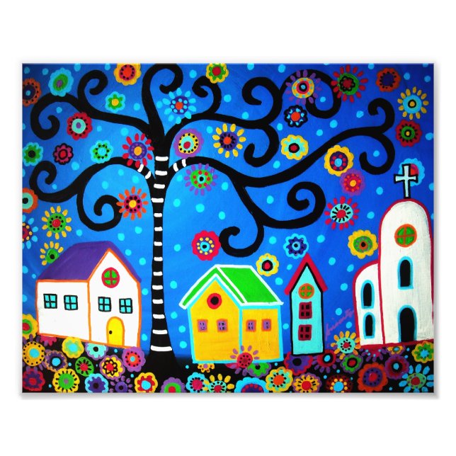 Foto Pintura em árvore da vida (Frente)