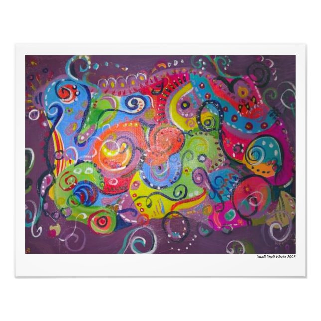 Foto pintura em espiral de abstrato (Frente)