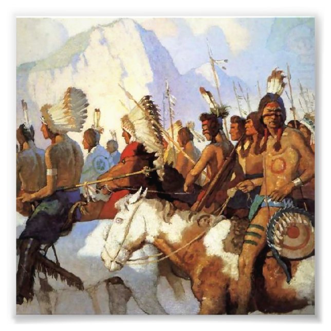 Foto Pintura ocidental de N C Wyeth “A Faction Belicist (Frente)