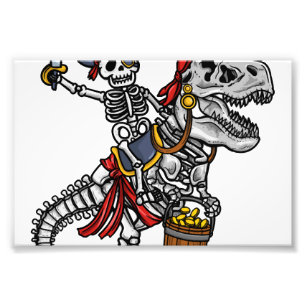 Foto Pirata Dinossauro Esqueleto de Halloween