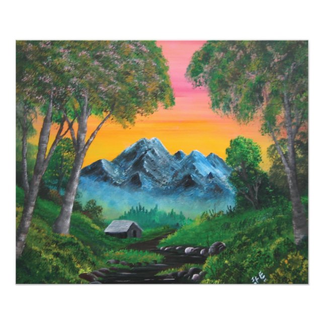 Foto Pista do Sol na Floresta das Montanhas (Frente)