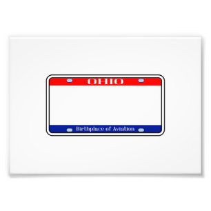 Foto Placa de Licença de Ohio Vazio