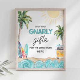 Foto Placa de presente para festa de surf