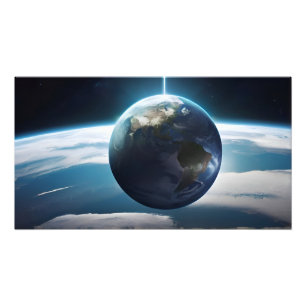 Foto Planeta terrestre a partir do espaço