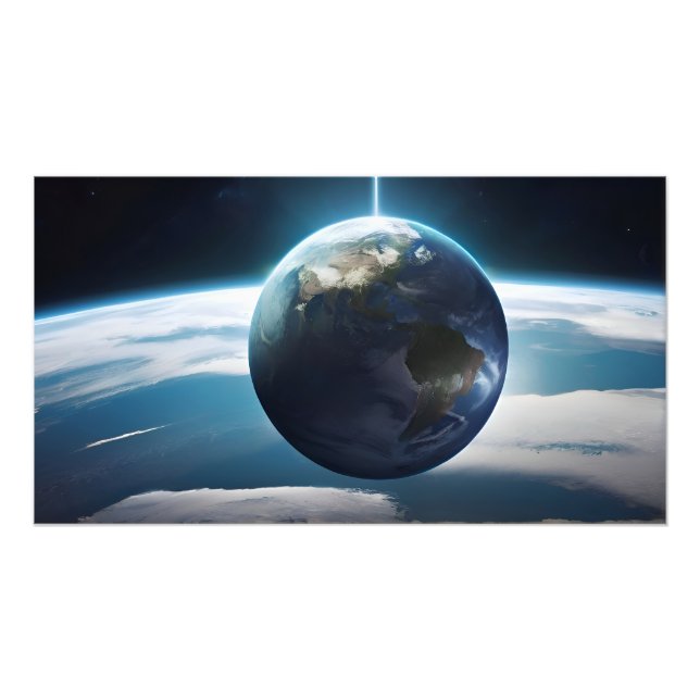 Foto Planeta terrestre a partir do espaço (Frente)