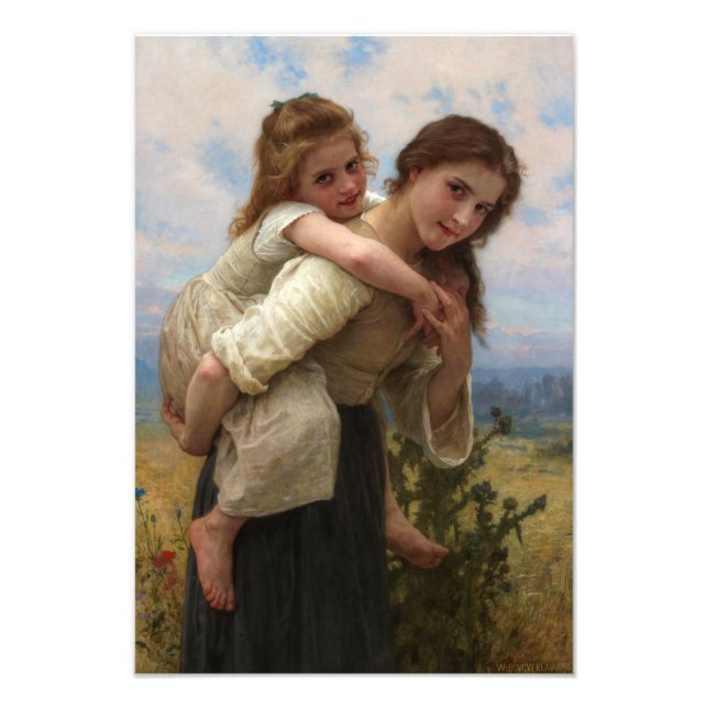 Foto Pleasant Burden por William Adolphe Bouguereau (Frente)