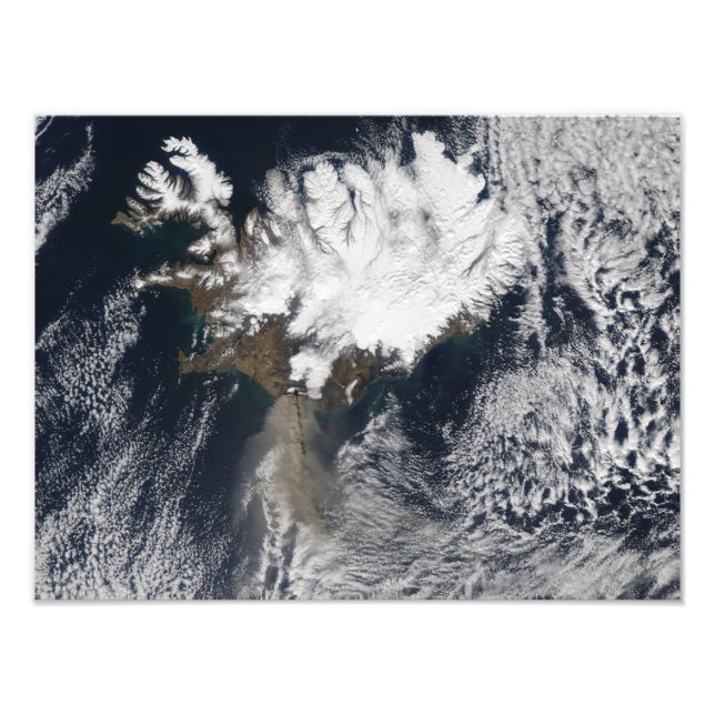 Foto Pluma de Cinzas do vulcão Eyjafjallajokull, Islând (Frente)