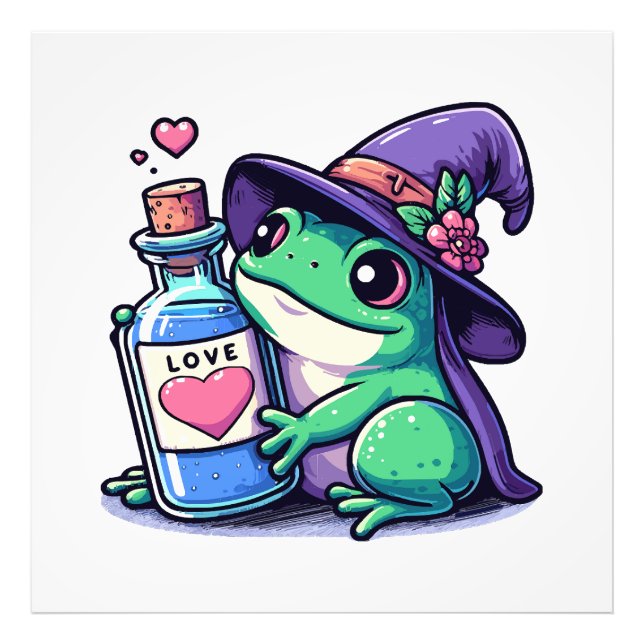 Foto Poção de amor kawaii de bruxa (Frente)