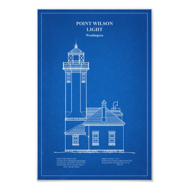 Foto Point Wilson Lighthouse - Washington - AD (Frente)