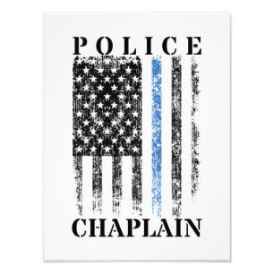 Foto Polícia Chaplain American Flag