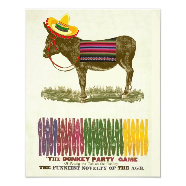 Foto Ponha a cauda no burro (Frente)