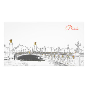 Foto Ponte Alexandre III no rio Sena - Paris França