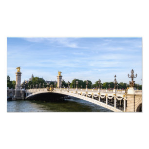 Foto Ponte Alexandre III no rio Sena - Paris, França