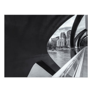 Foto Ponte da Paz de Calgary e Monocromo da Cityscape