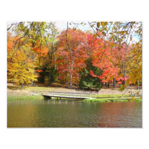 Foto Ponte da Seven Springs Fall III Paisagem de Outono