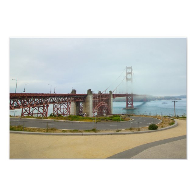 Foto Ponte Golden Gate Neblina São Francisco (Frente)