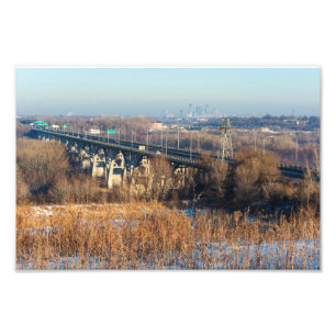 Foto ponte mendota que abrange o vale do rio Minnesota