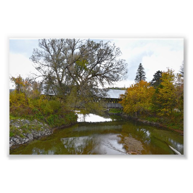 Foto Ponte Sanborn Covered, Lyndon, Vermont (Frente)