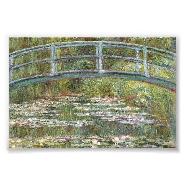 Foto Ponte sobre um lixão de água por Claude Monet (Frente)