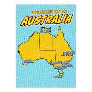Foto Pop Art Ilustrado Austrália