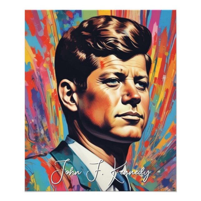 Foto Pop Art Jack JFK John F. Kennedy (Frente)