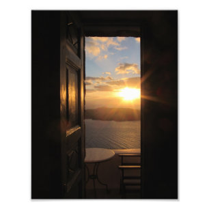 Foto Por do sol de Santorini