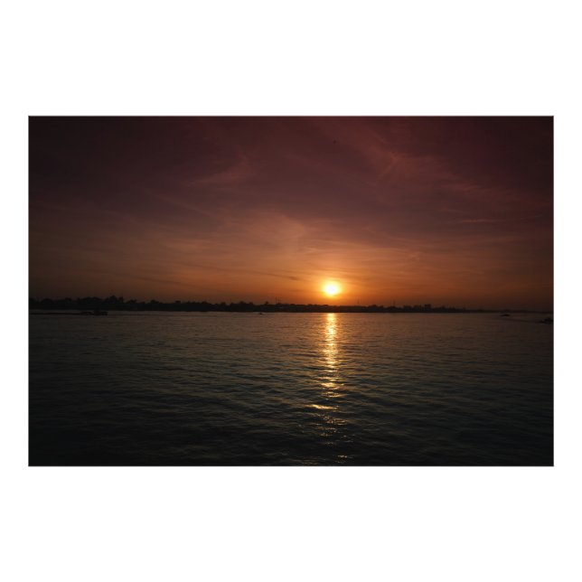 Foto Pôr do sol no rio Mekong (Frente)