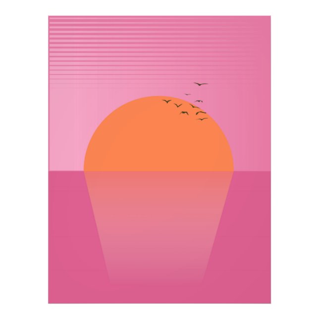 Foto Pôr do sol retrô (Frente)
