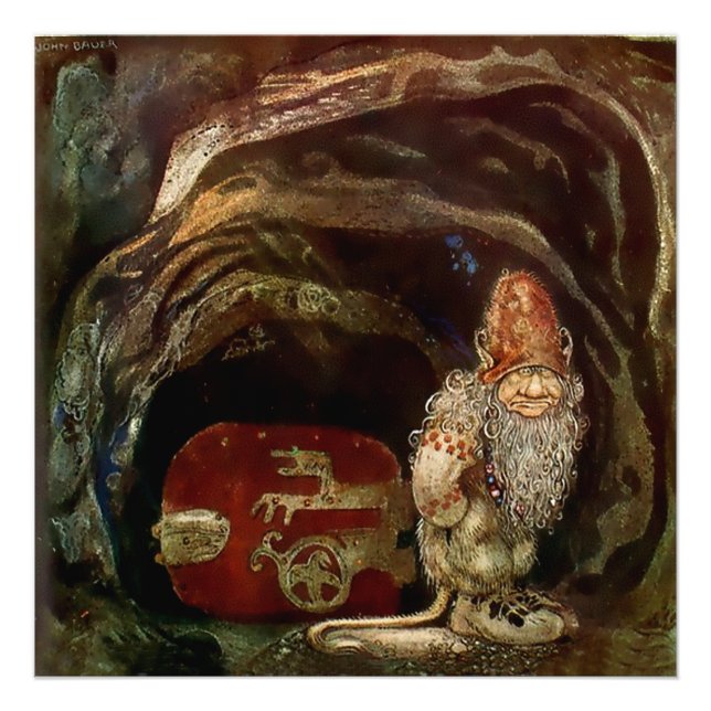 Foto “Porta de Troll” por John Bauer (Frente)