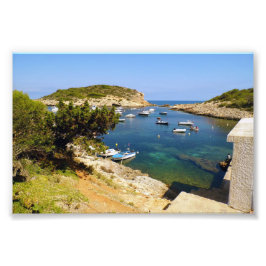 Foto Portinatx Ibiza Coastal Bay with Boats