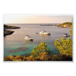 Foto Portinatx Ibiza Coastal View with Luxury Yachts