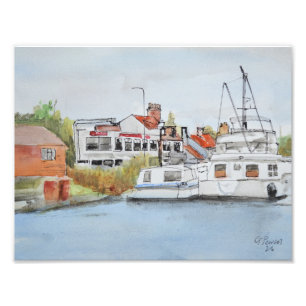 Foto Porto Marítimo de Oulton Broad, Barcos e Orla Marí