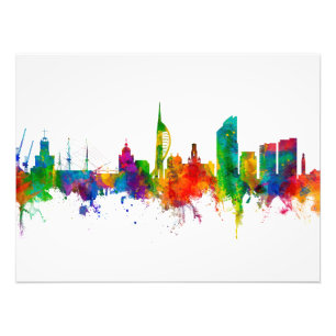 Foto Portsmouth England Skyline