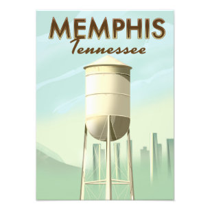 Foto poster da viagens vintage Memphis Tennessee