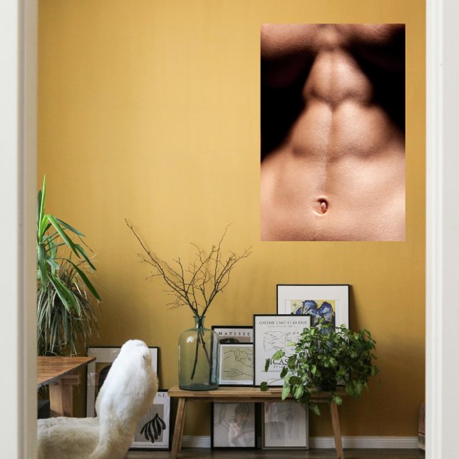 Foto Poster de Cara quente Musclescape de seis pacotes (Criador carregado)