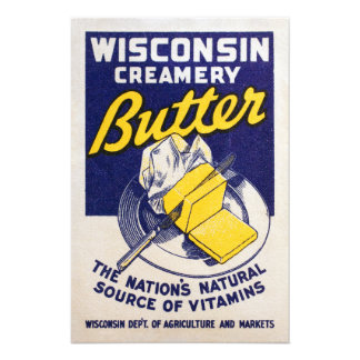 Foto Poster de Carimbo de Manteiga de Wisconsin