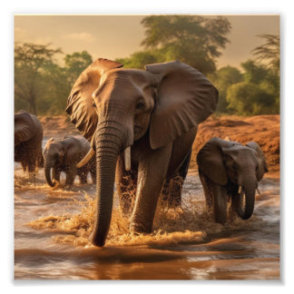 Foto Poster de elefante