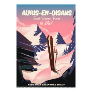 Foto poster de esqui AURIS-EN-OISANS França