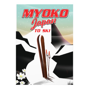Foto poster de esqui myoko japan