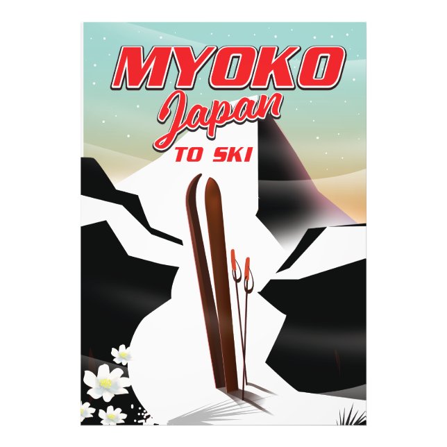 Foto poster de esqui myoko japan (Frente)