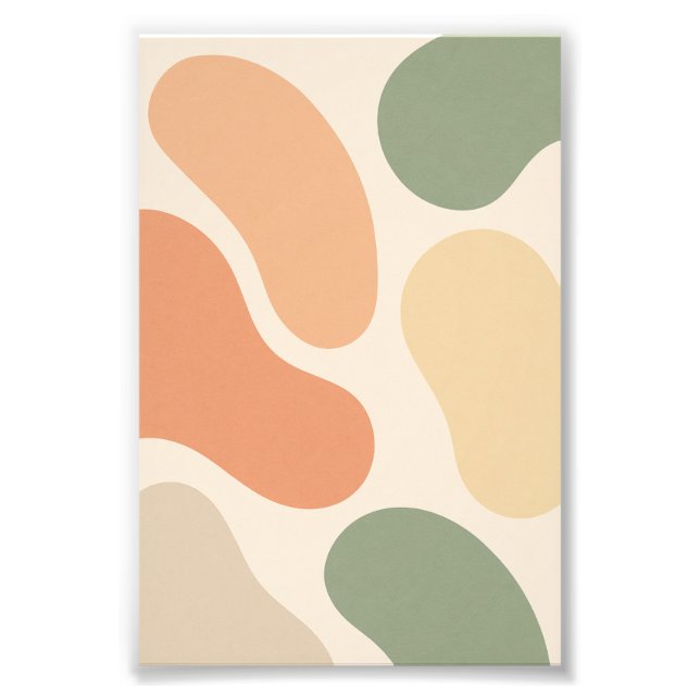 Foto Poster de Formas de Abstrato Retroativo (Frente)