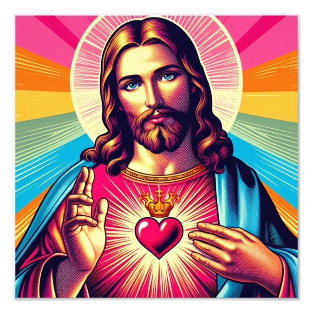 Foto Poster de Jesus Colorido! (Frente)