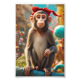 Foto Poster de macaco bonito