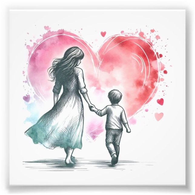 Foto Poster de Mãe e Filho (Frente)